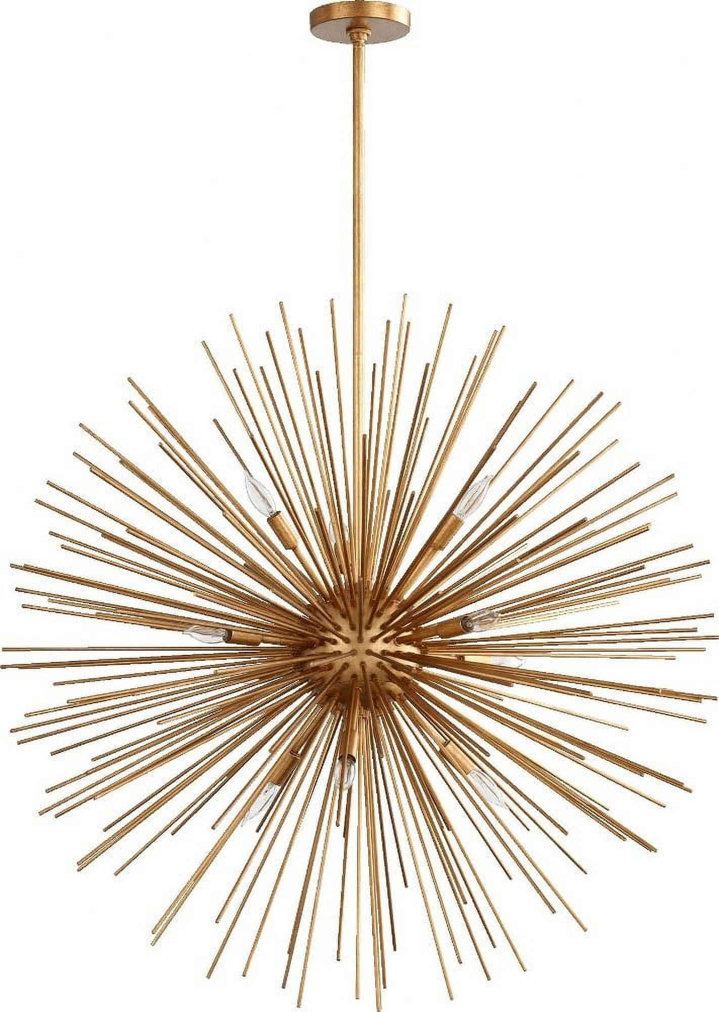 Quorum Lighting ELECTRA 10-Light Pendant, Gold Leaf, 35 Width, 35 Height