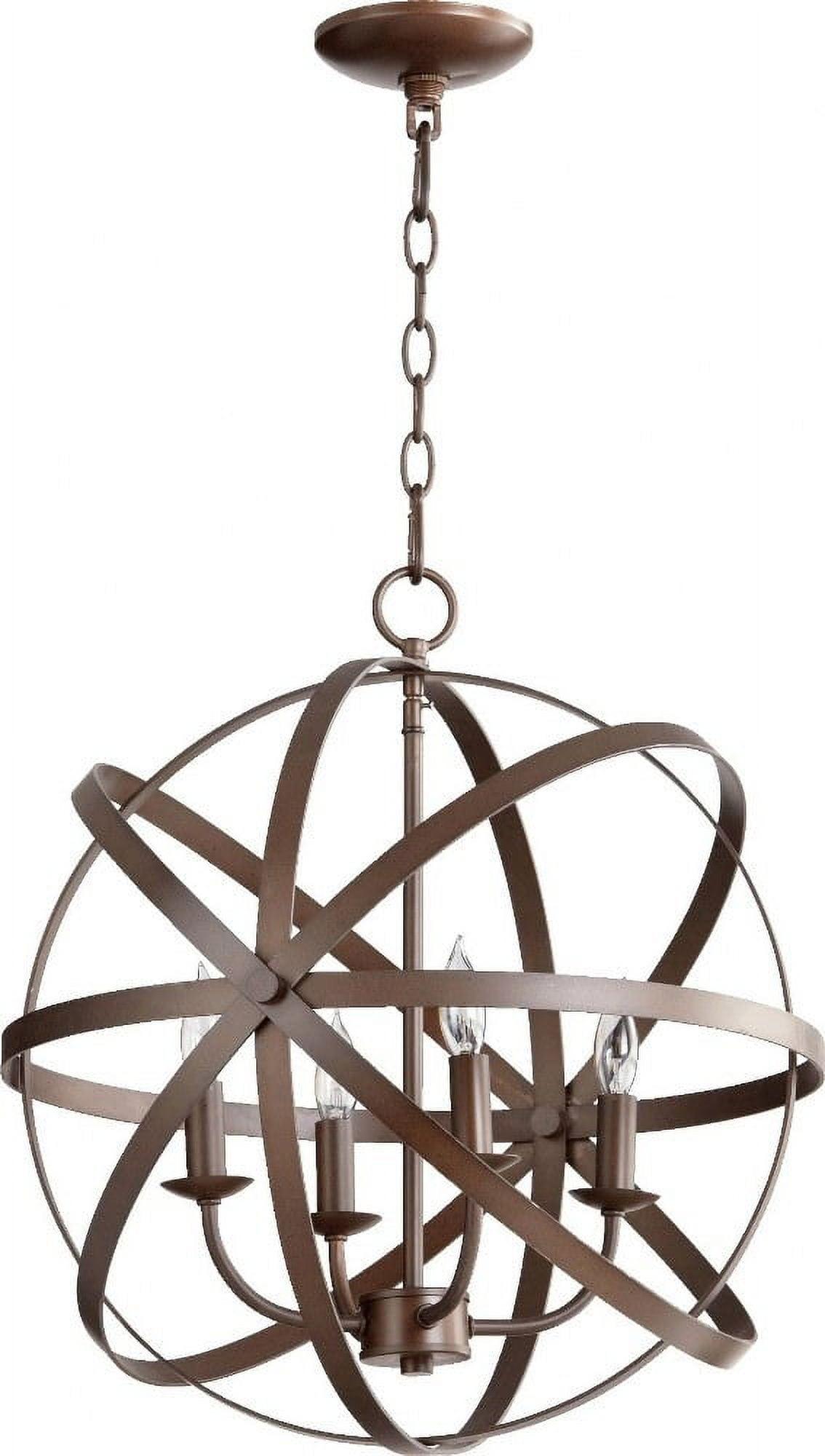 Mini Celeste Transitional Crystal Chandelier in Oiled Bronze