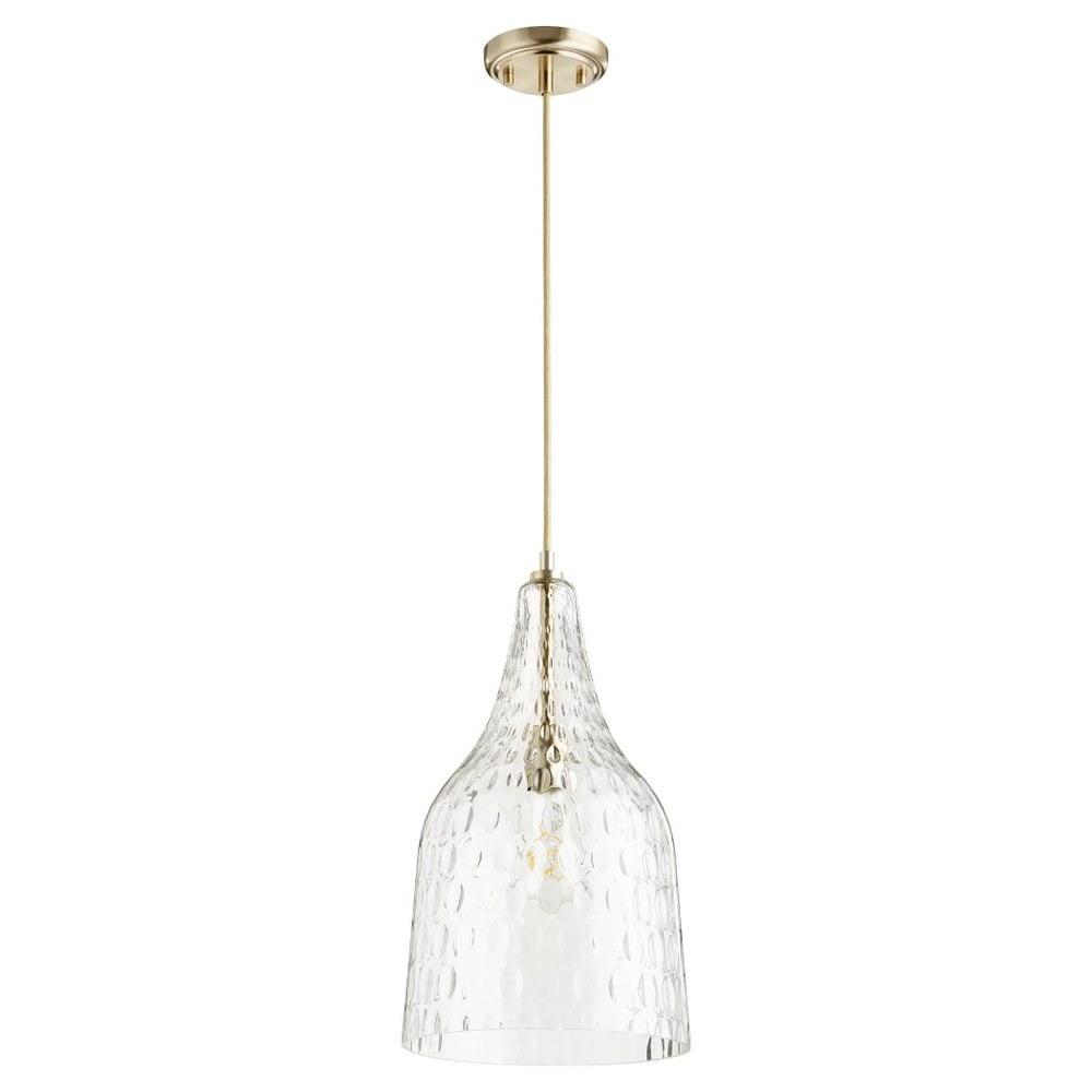 Quorum Lighting 1 - Light Pendant in  Aged Brass