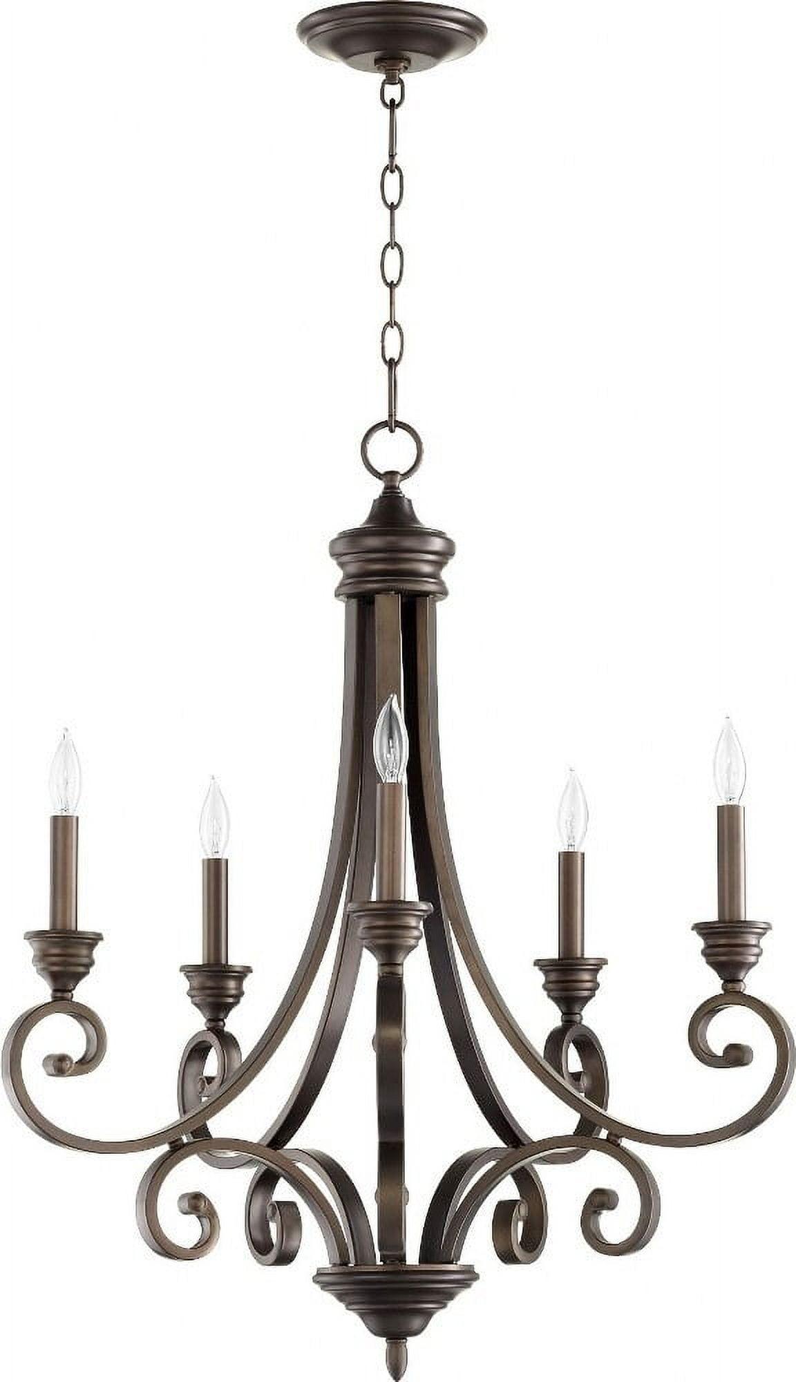 Quorum Lighting Bryant 5-Light Chandelier, Oiled Bronze