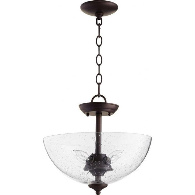 Quorum Lighting 4 - Light Pendant in  Oiled Bronze