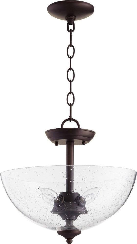 Quorum Lighting 4 - Light Pendant in  Oiled Bronze