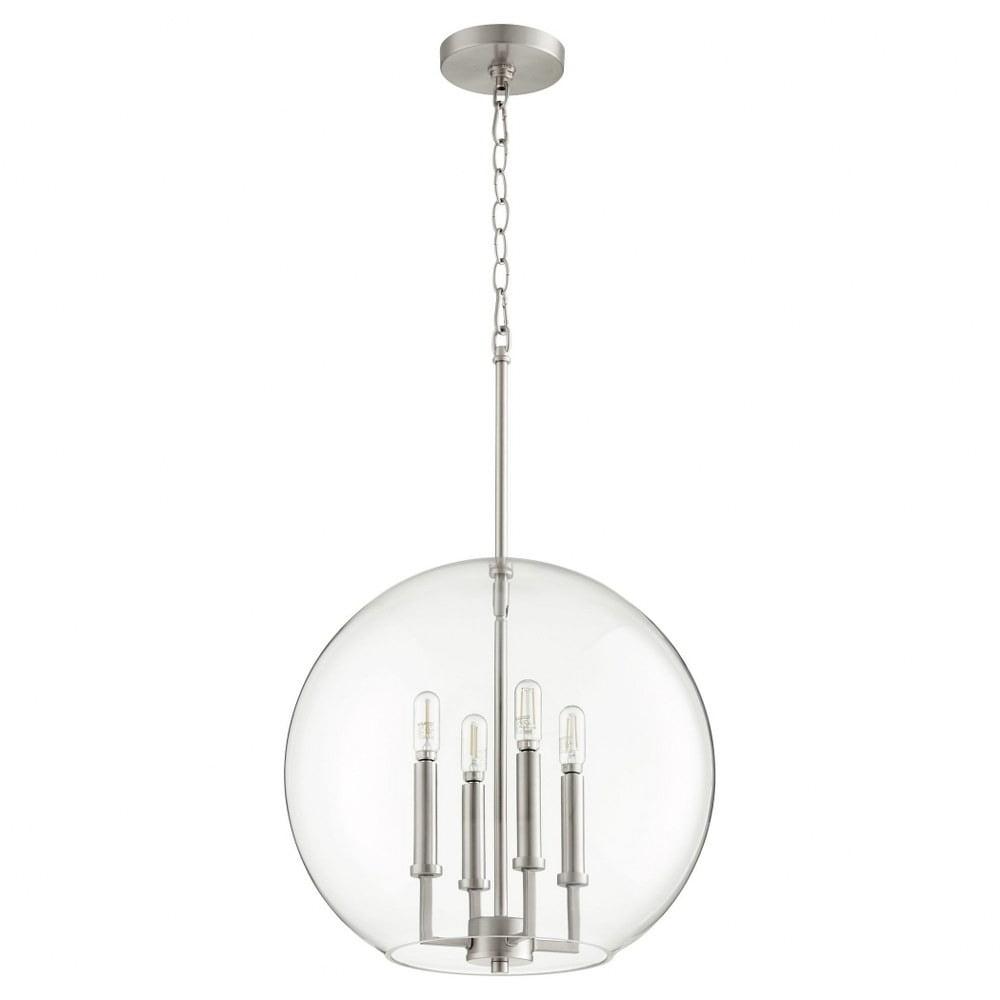 Quorum Lighting 4 - Light Pendant in  Satin Nickel