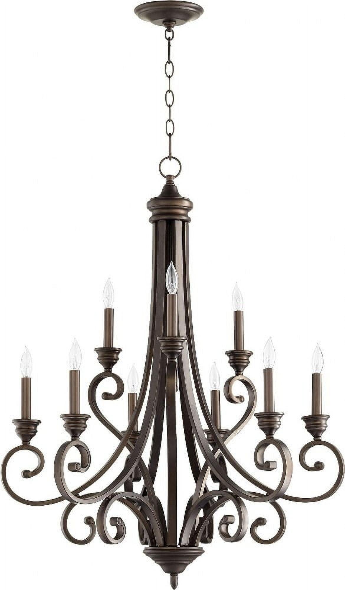 Quorum Lighting - Nine Light Chandelier - Bryant - 9 Light 2-Tier Chandelier in