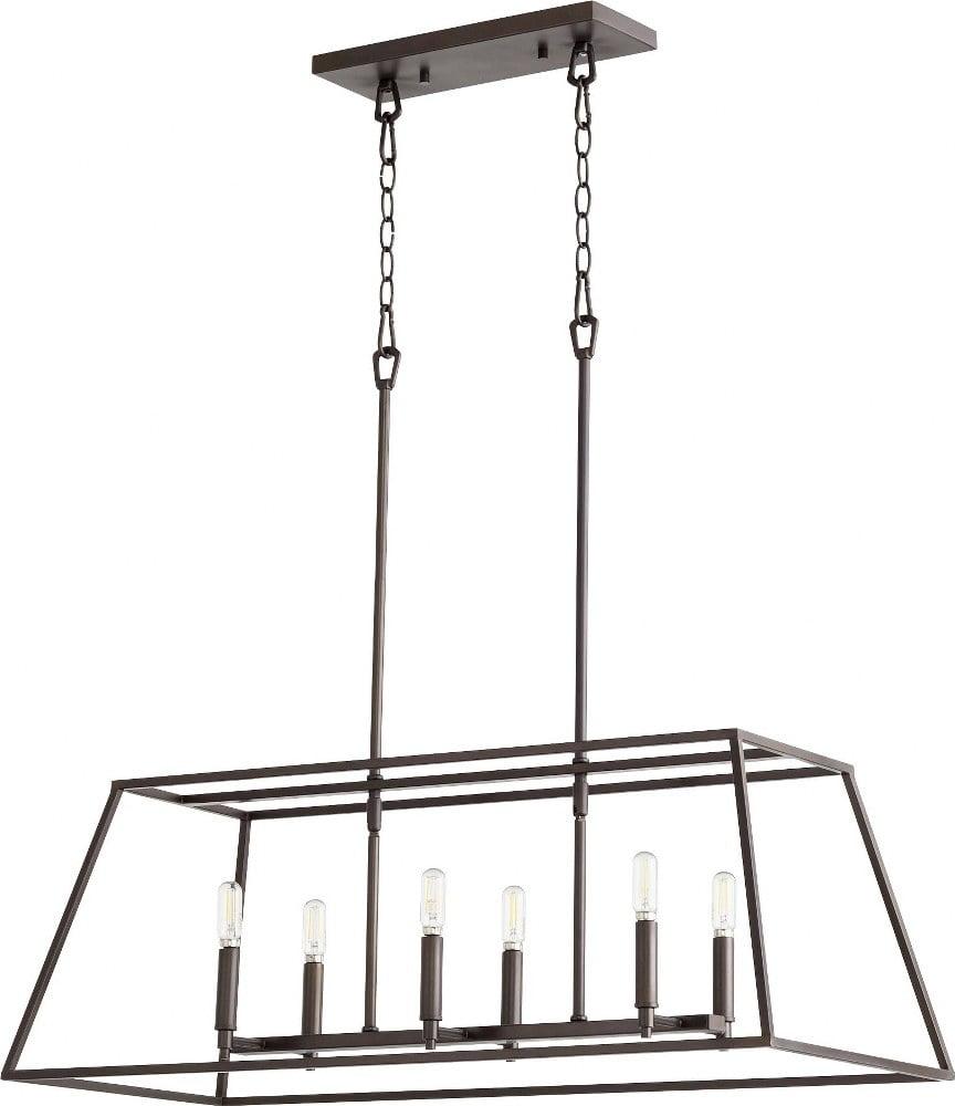 Quorum Lighting Gabriel 6-Light Oiled Bronze Pendant