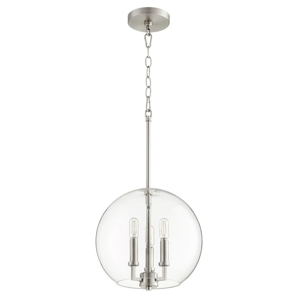 Quorum Lighting 3 - Light Pendant in  Satin Nickel