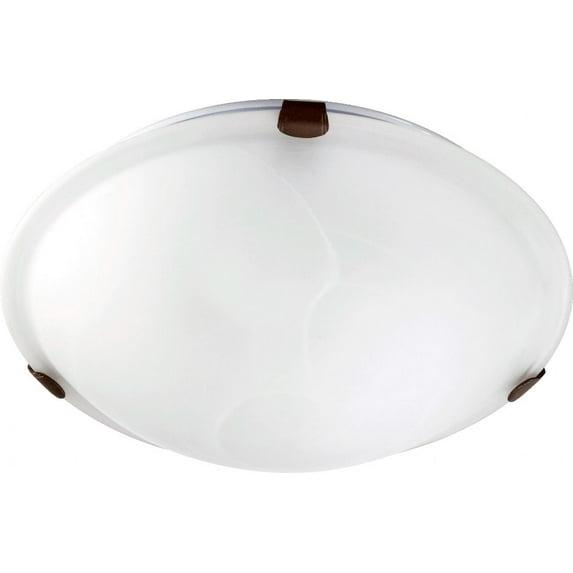 Quorum Lighting 2 - Light Flush Mount in  Oiled Bronze