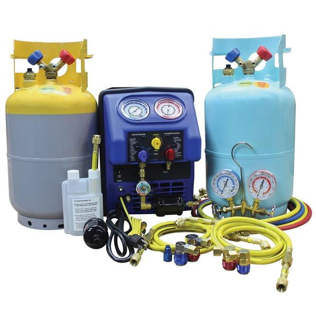 Dual Refrigerant 30lb A/C Recovery System with Spark-Free Technology