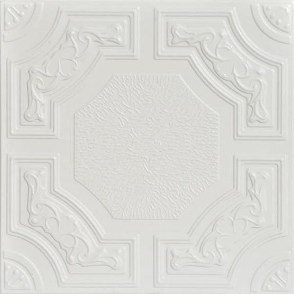 Evergreen 1.6 ft. x 1.6 ft. Polystyrene Glue-up Ceiling Tile