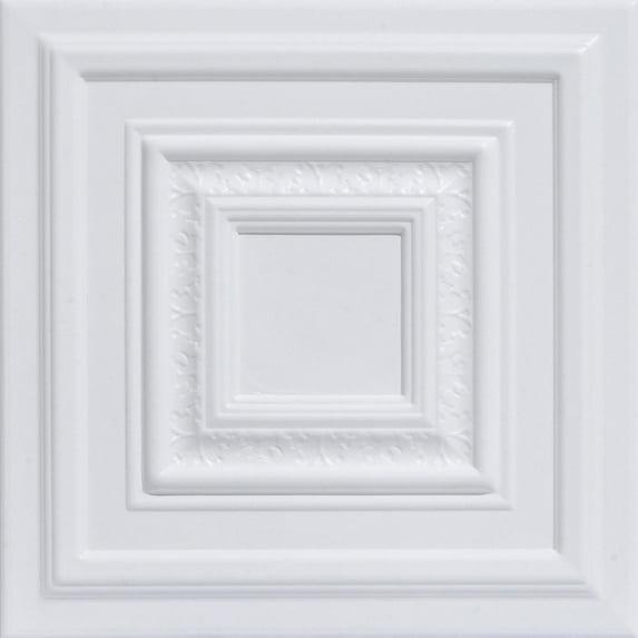 Chestnut Grove 1.6 ft. x 1.6 ft. Polystyrene Glue-up Ceiling Tile (Set of 96)