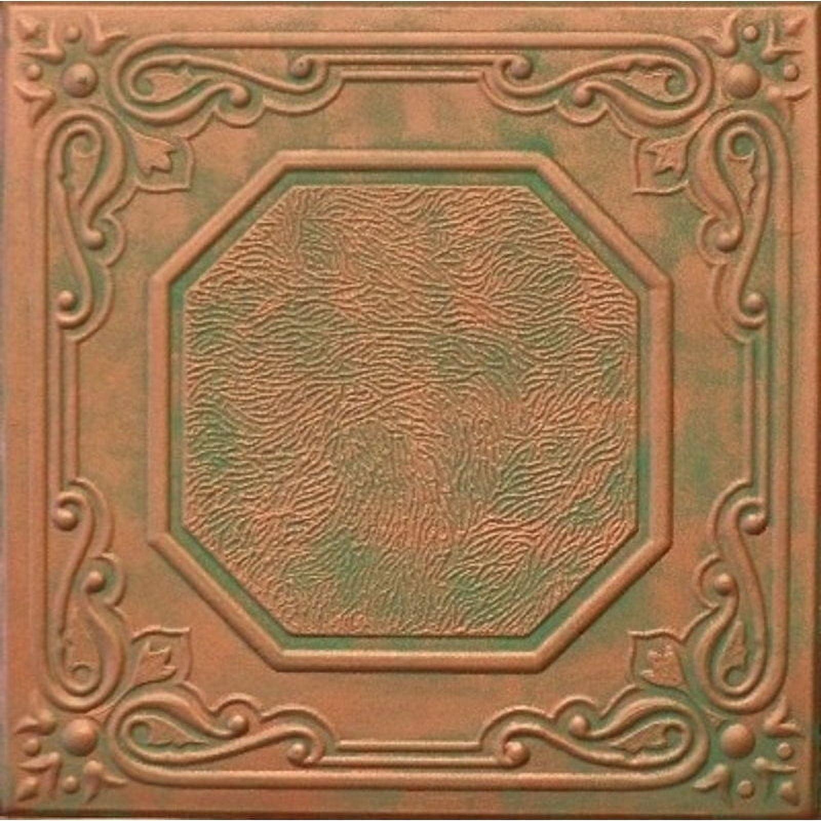 Copper Patina Polystyrene Glue-up Square Ceiling Tile