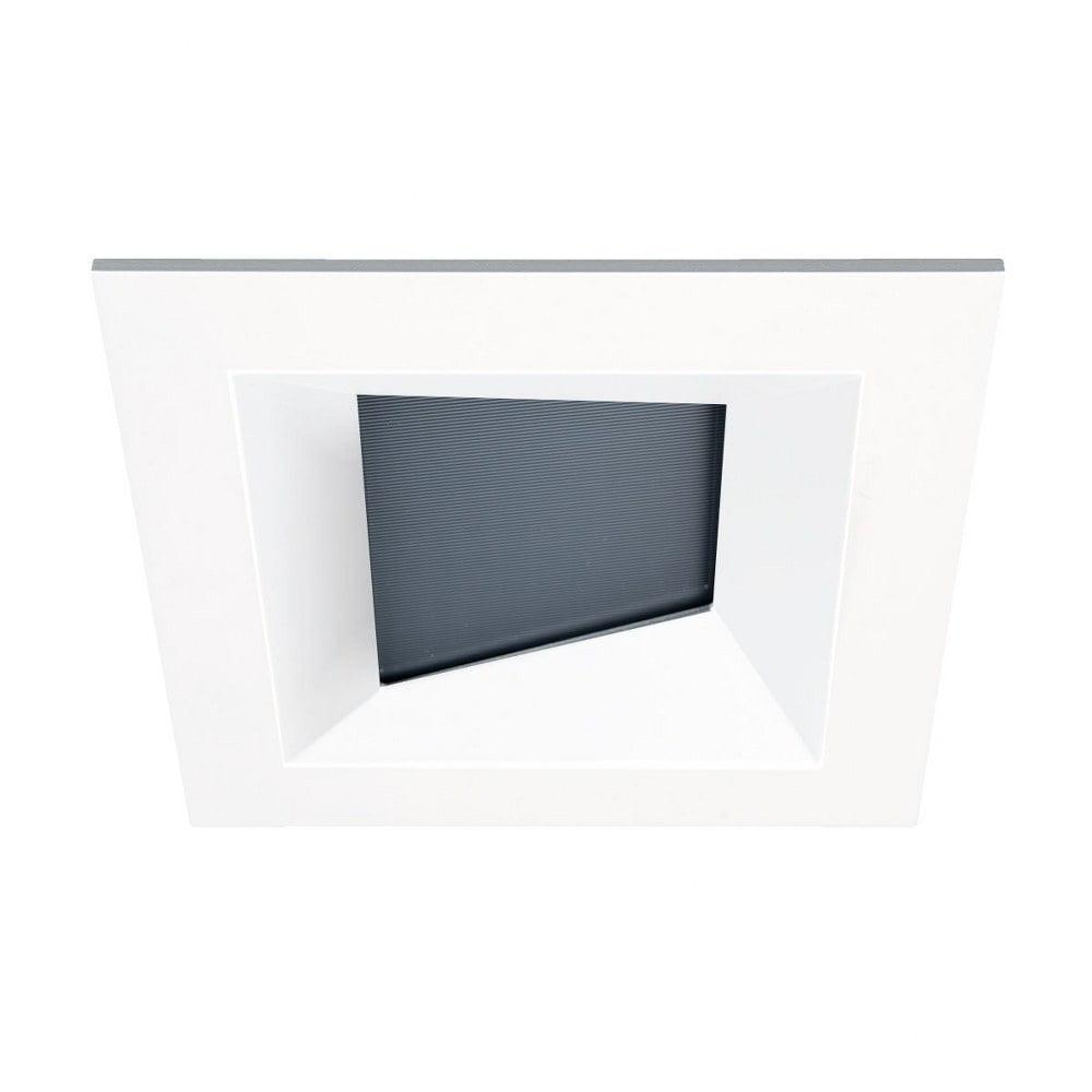 White Aluminum 4.75'' LED Square Recessed Trim