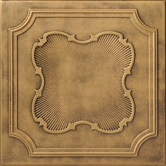 A La Maison Ceilings Coronado 1.6 ft. x 1.6 ft. Polystyrene Glue-up Ceiling Tile (Set of 48)