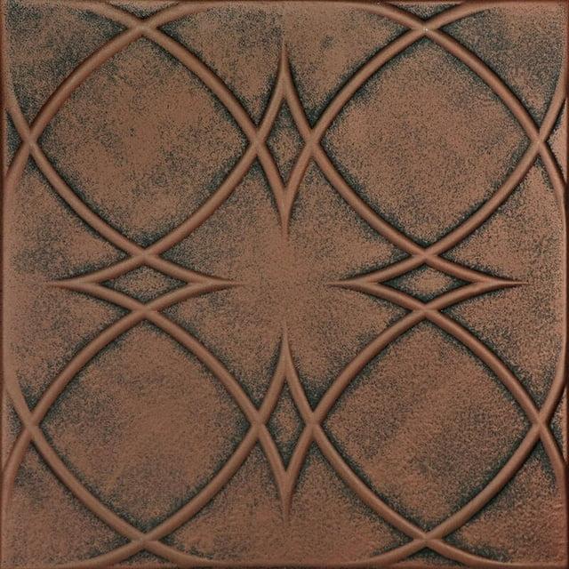 A La Maison Ceilings Circles and Stars 1.6 ft. x 1.6 ft. Polystyrene Glue-up Ceiling Tile (Set of 48)