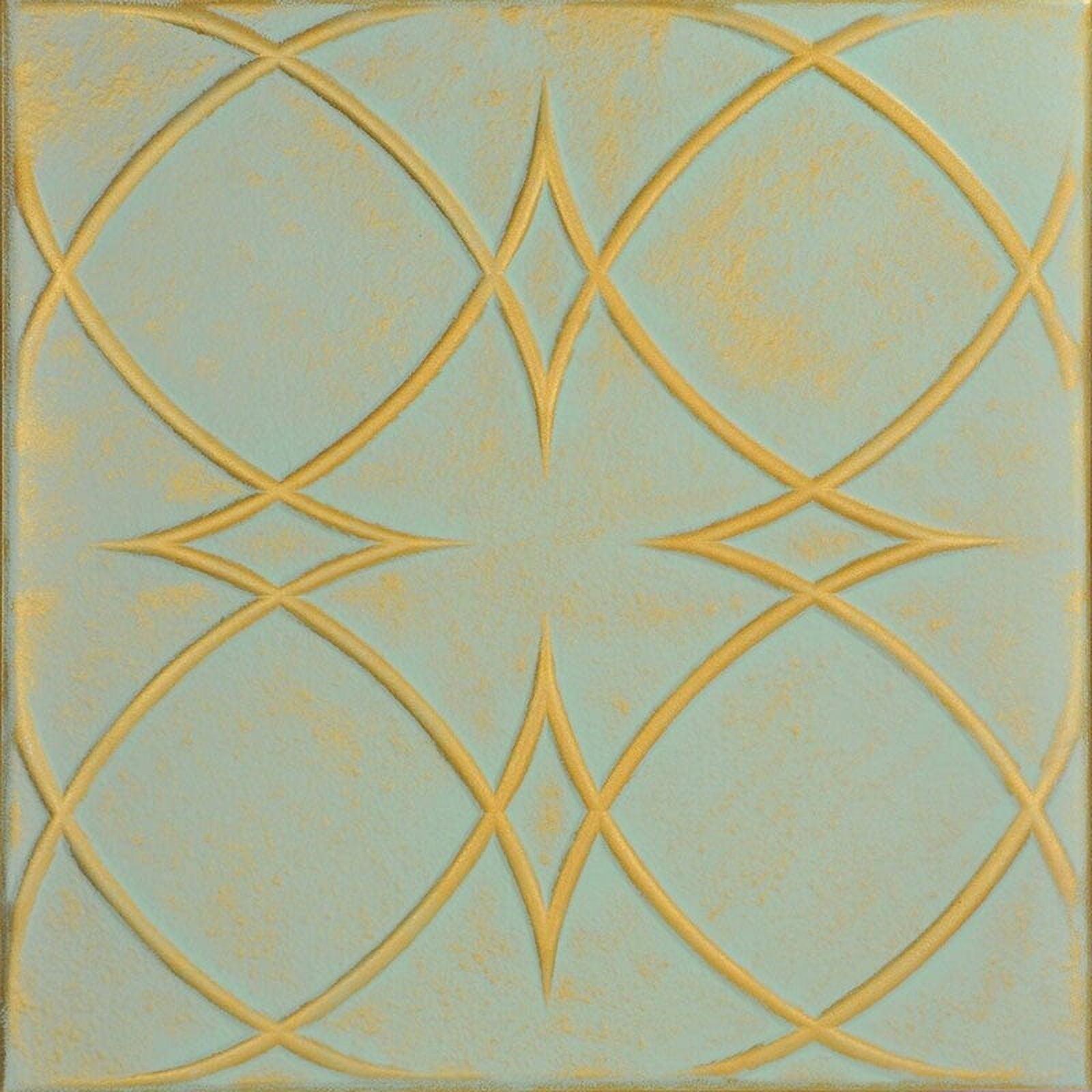 Circles and Stars 1.6 ft. x 1.6 ft. Polystyrene Glue-up Ceiling Tile