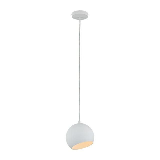 RADIANCE Goods Contemporary-Style 1 Light Matt White Ceiling Mini Pendant 8" Wide