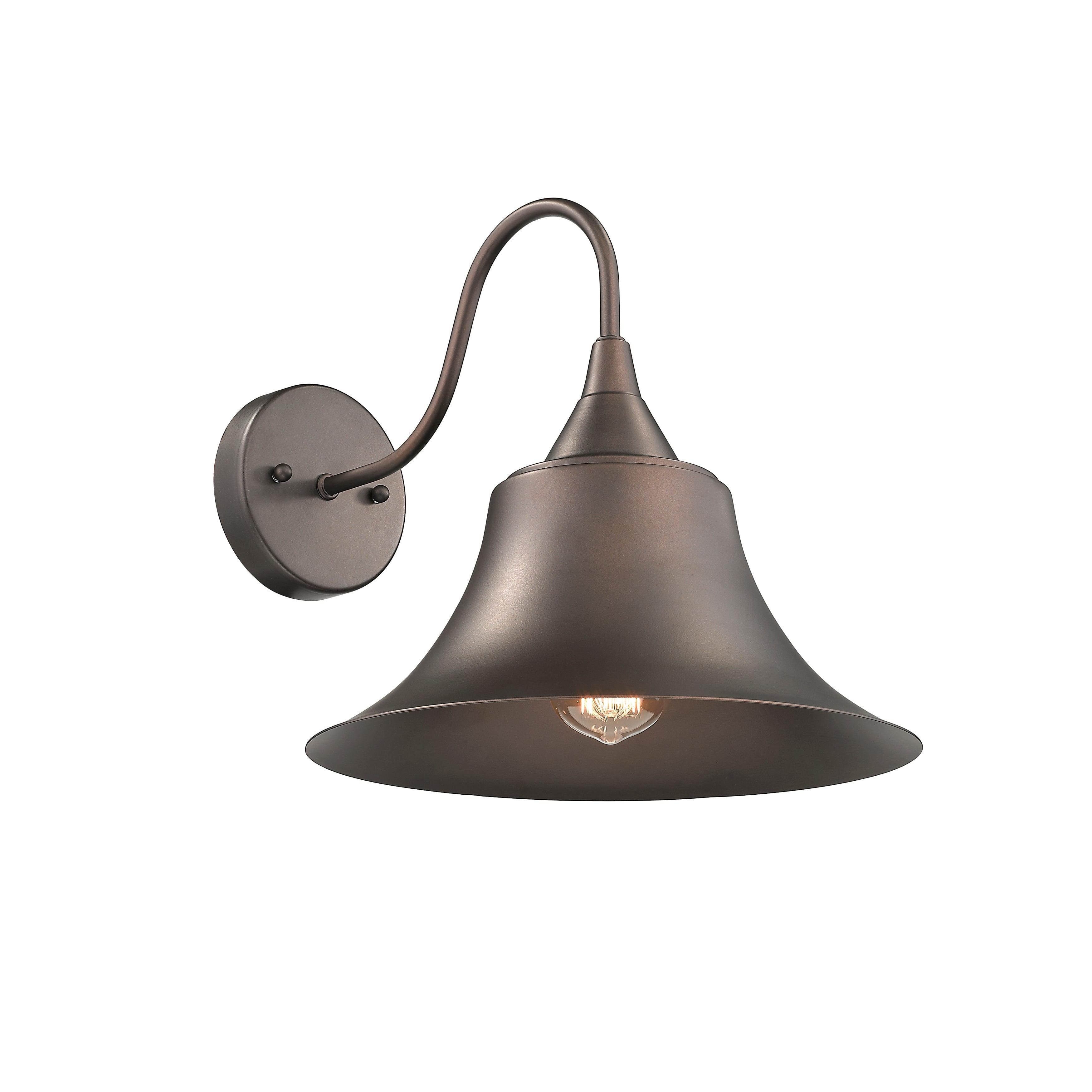 RADIANCE Goods Industrial 1 Light Rubbed Bronze Wall Sconce 11.5" Wide