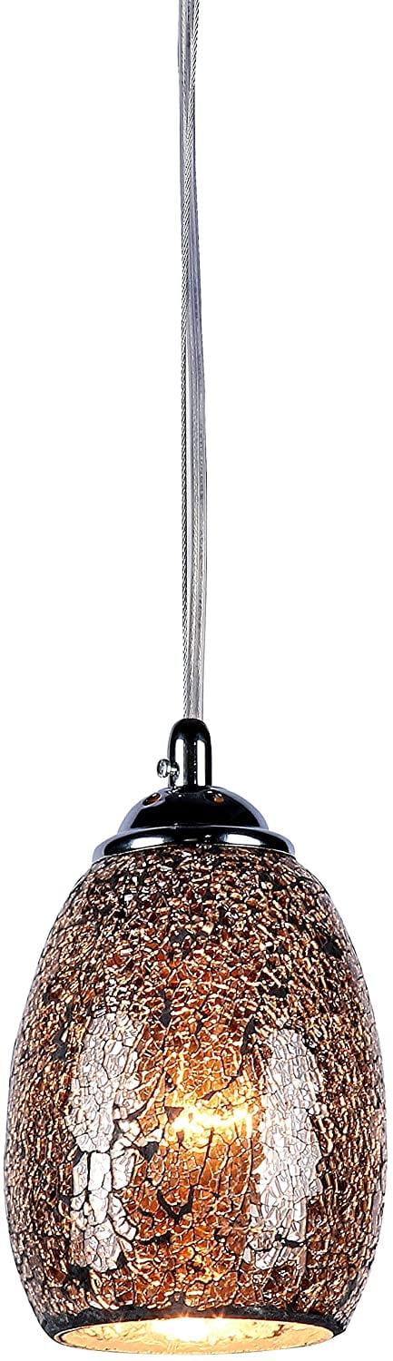 Chloe Lighting Melia Mosaic 1 Light Ceiling Mini Pendant 4.8" Shade