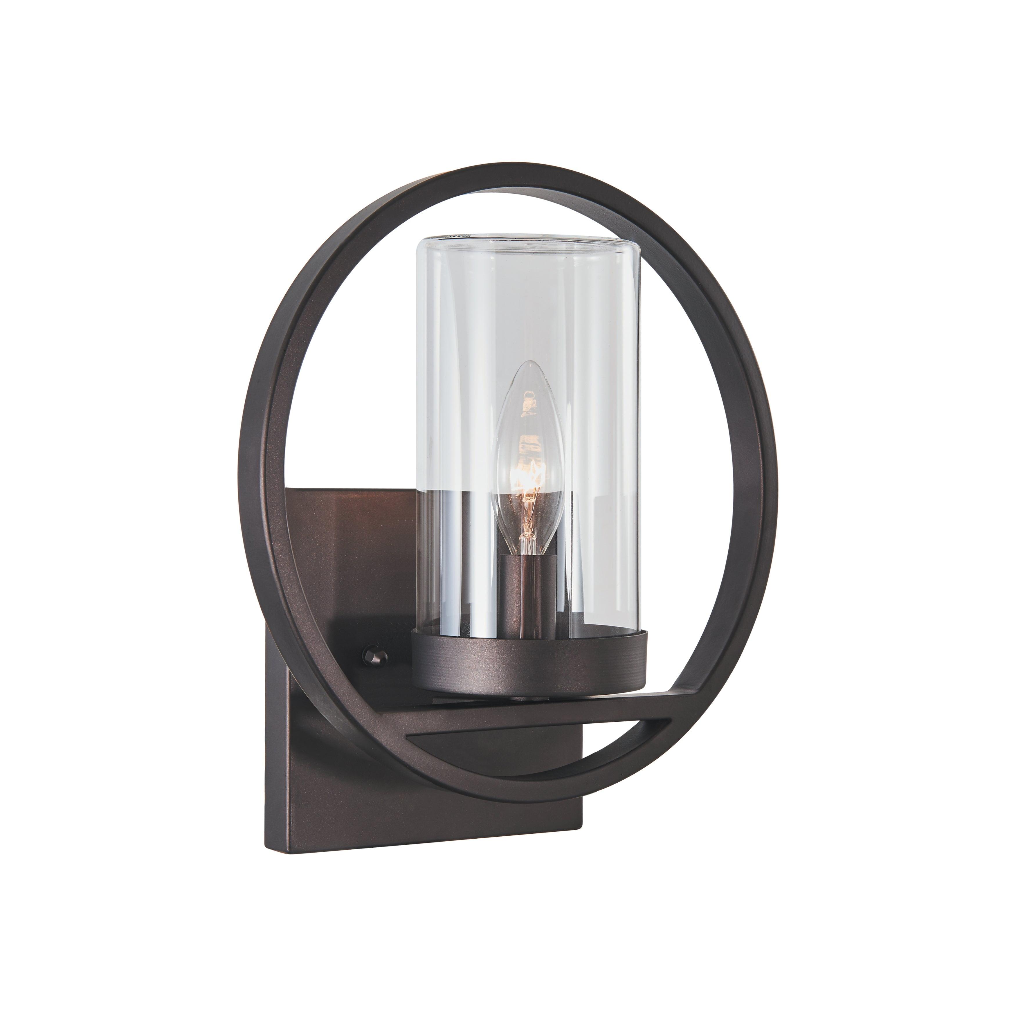 Chloe Lighting Joseph Transitional 1 Light Rubbed Bronze Outdoor/indoor Wall Sconce 11"Tall