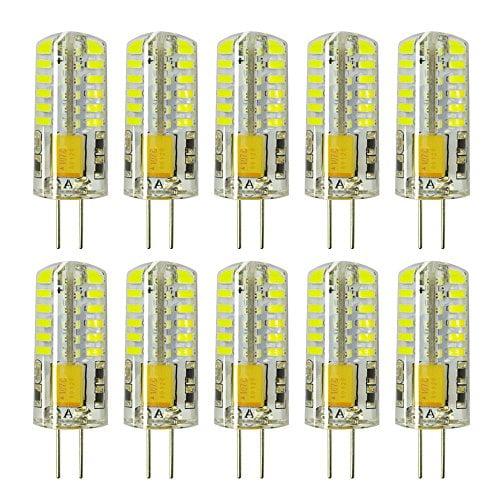 Daylight White G4 Bi-Pin LED Bulbs 3W 10-Pack