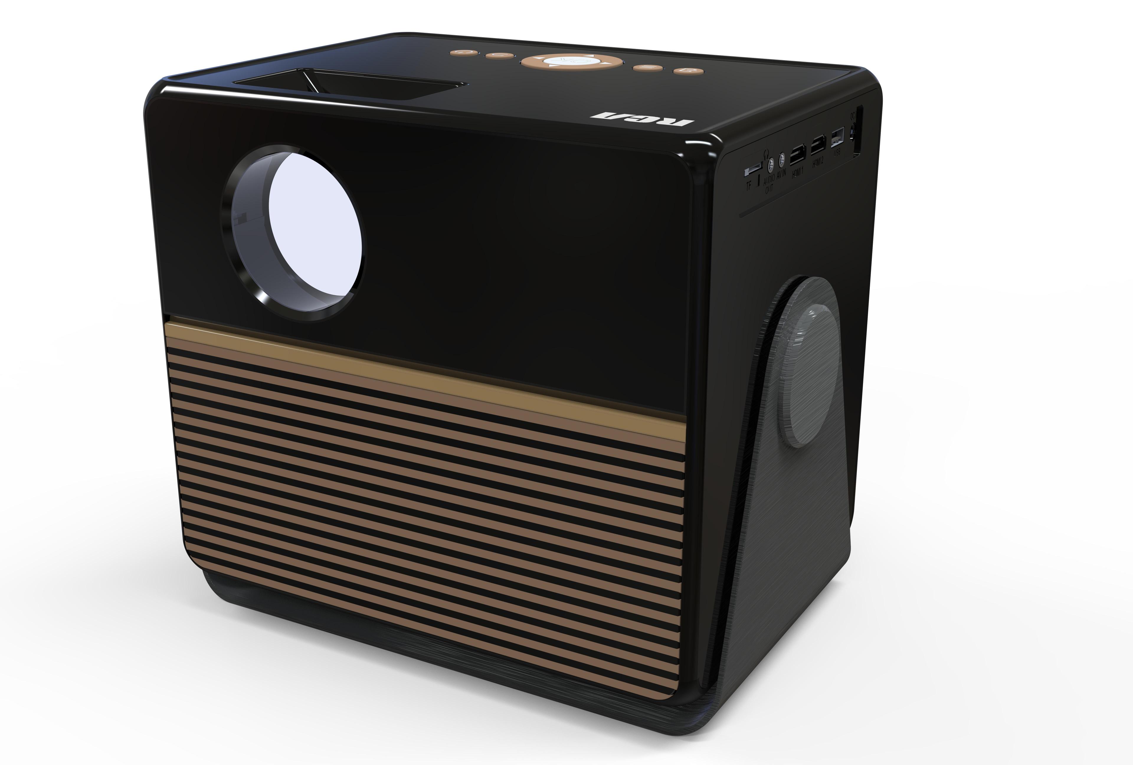 Pre-Owned RCA, 1080P FHD ROKU Smart Streaming Projector, Powered by ROKU Express, RPJ227, 16:9 and 4:3 Aspect Ratio, Black