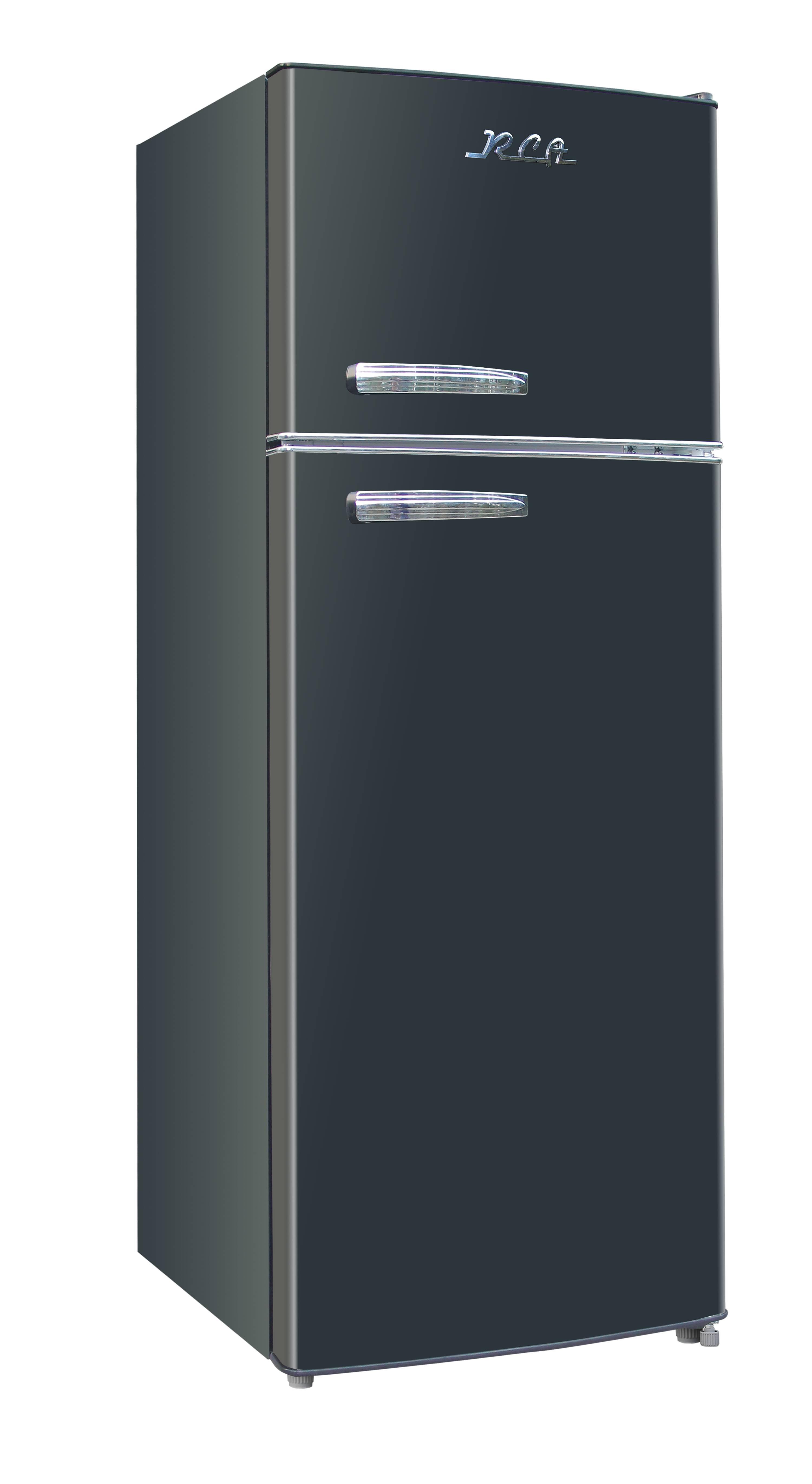 RCA 7.5 Cu. Ft. Black Retro Top Freezer Refrigerator