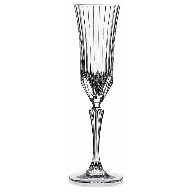 Adagio Crystal 9.5" Champagne Flutes, Set of 6