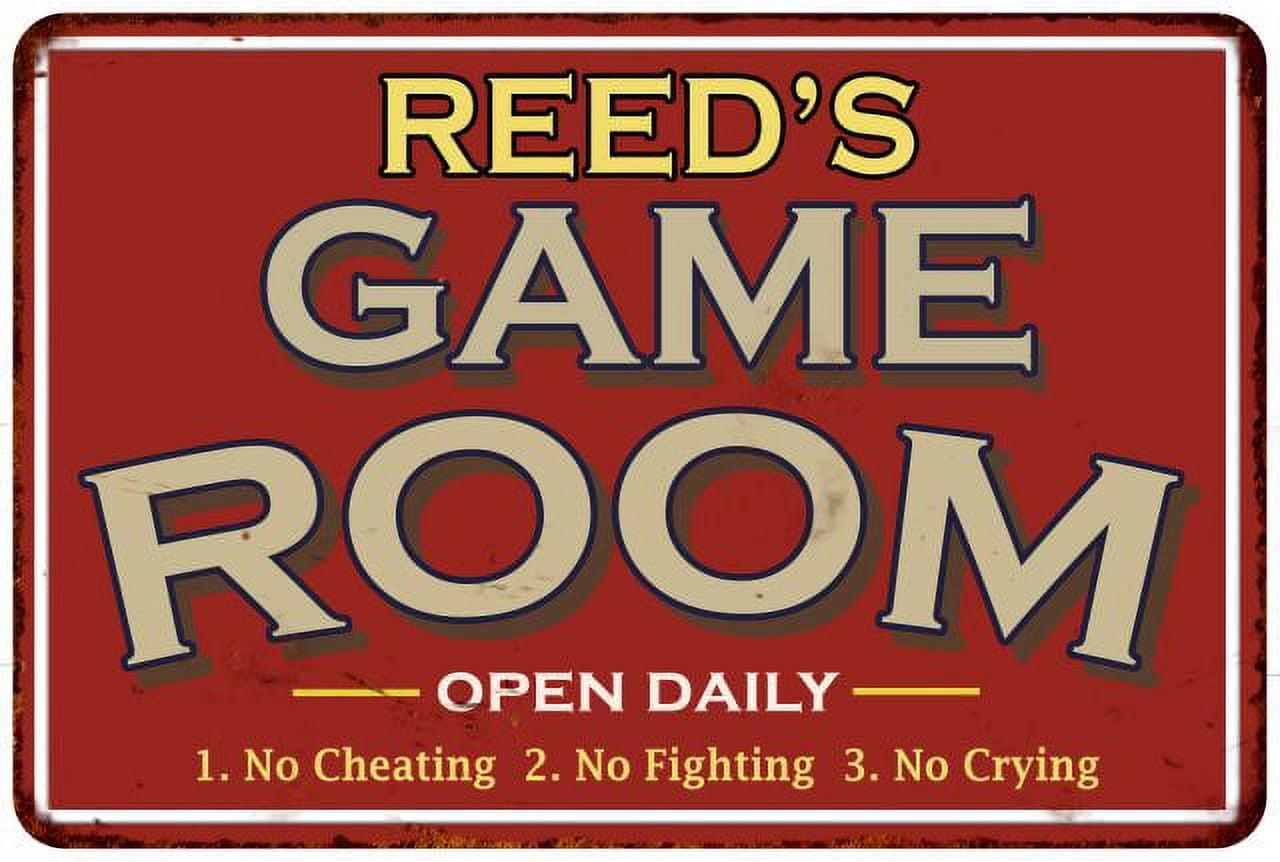 Game Room Sign Rustic Wall decor Gameroom Signs Home Vintage Decorations Games Arcade Retro Video Gamer Art Gaming wall art Size: 8 x 12 Inches