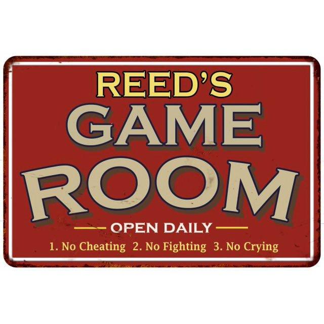 Game Room Sign Rustic Wall decor Gameroom Signs Home Vintage Decorations Games Arcade Retro Video Gamer Art Gaming wall art Size: 8 x 12 Inches