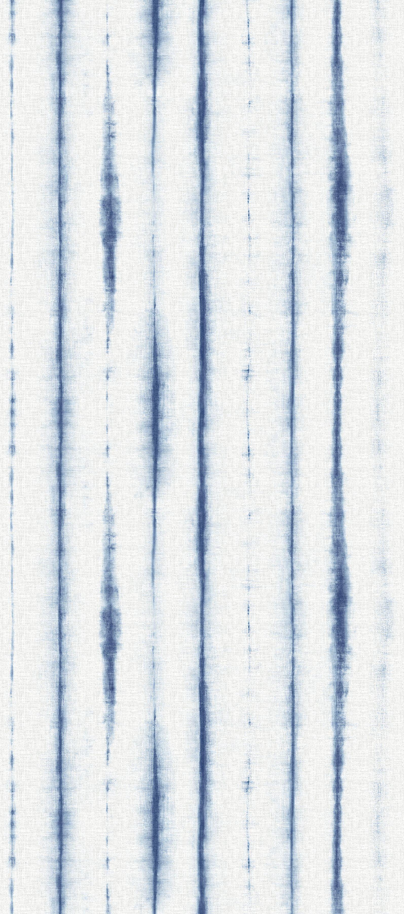 REMIX Walls by Katie Hunt Hello Shibori Denim Blue Wall Mural