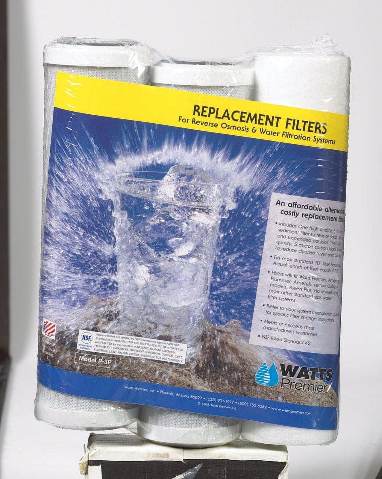 Watts Under Sink Reverse Osmosis Replacement Water Filter Pack