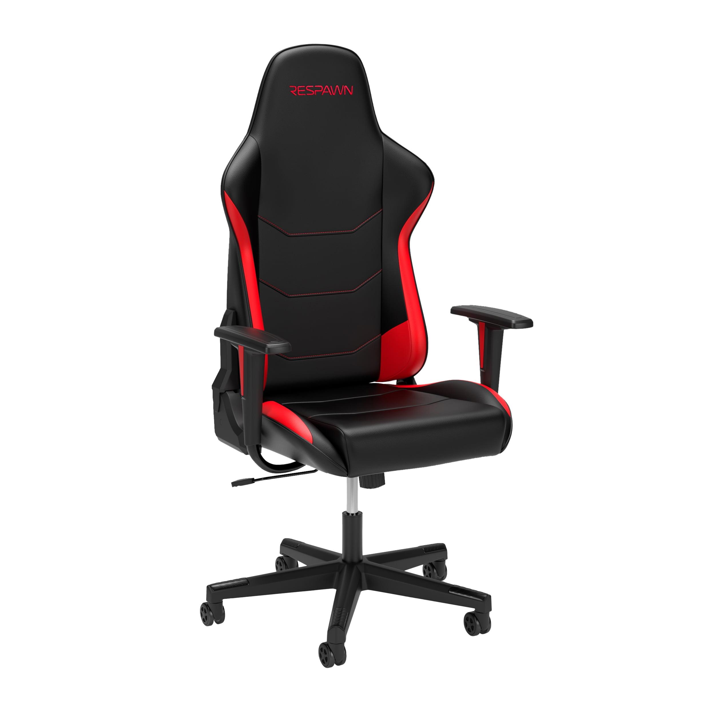 RESPAWN 110 Gaming Chair - Gamer Chair PC Computer Chair, Ergonomic Gaming Chairs, Office Chair with Integrated Headrest, Gaming Chair for Adults 135 Degree Recline with Angle Lock - Red