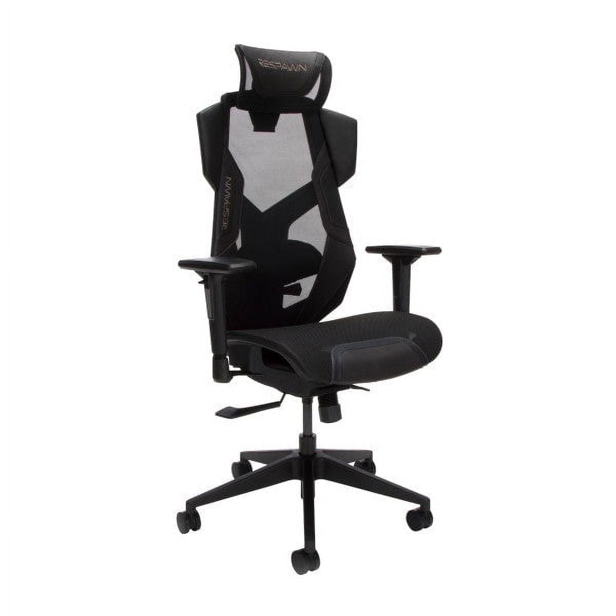 RESPAWN FLEXX Mesh Gaming Chair With Lumbar Support, Ergonomic Gaming Chair with Recline/Tilt Tension Controls, Adjustable Arms, 300lb Max Weight With Wheels for Computer/Desk/Office