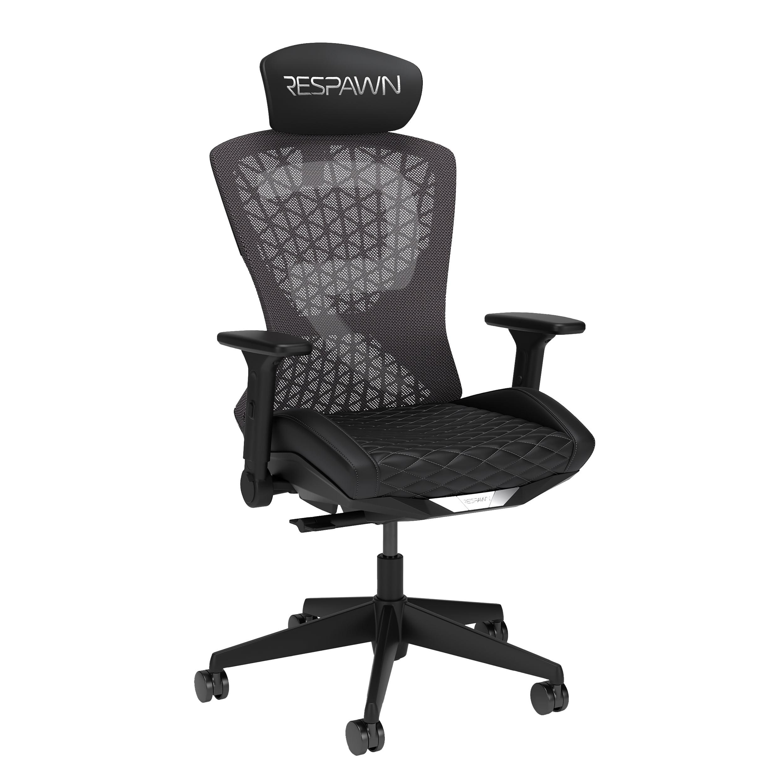 Respawn RESPAWN SPIRE Ergonomic Mesh Office Gaming Chair - High Back Home PC Computer Desk Reclining Gaming Chair, Adjustable Armrests, Adjustable Headrest, Knitted Mesh Back, Cooling Gel Seat