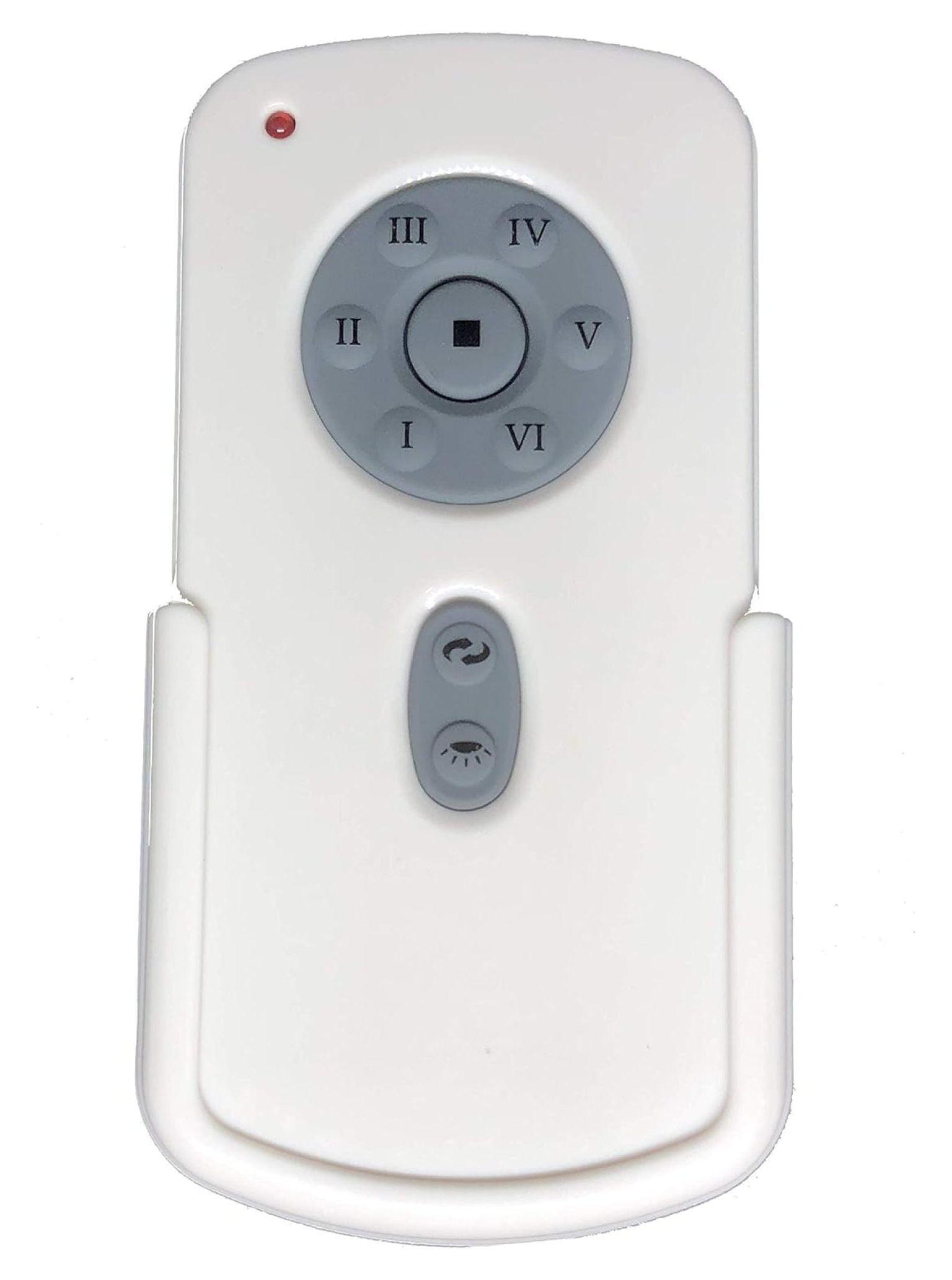 White and Gray 9-Button Fan Remote Control