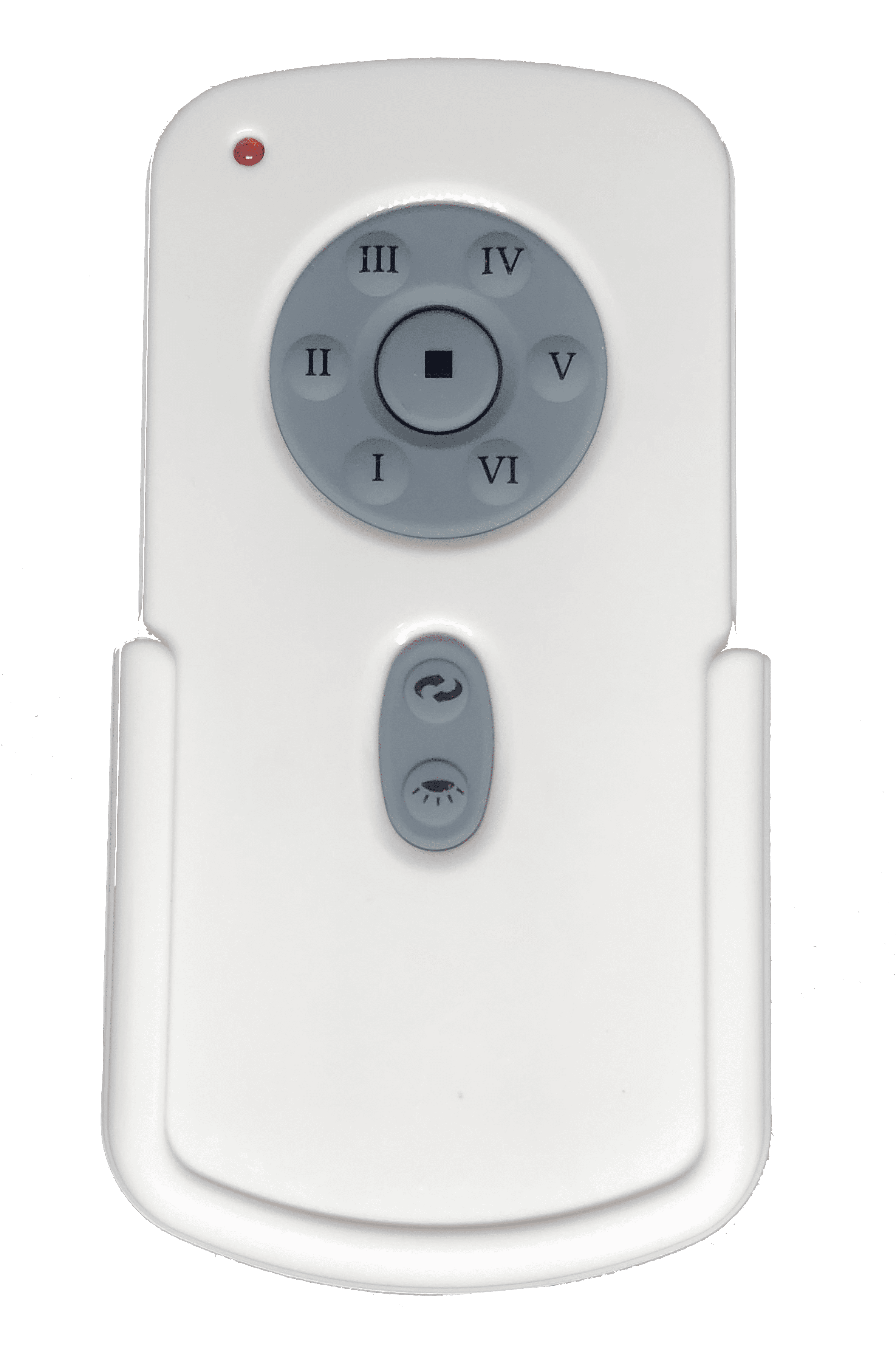 White and Gray 9-Button Fan Remote Control