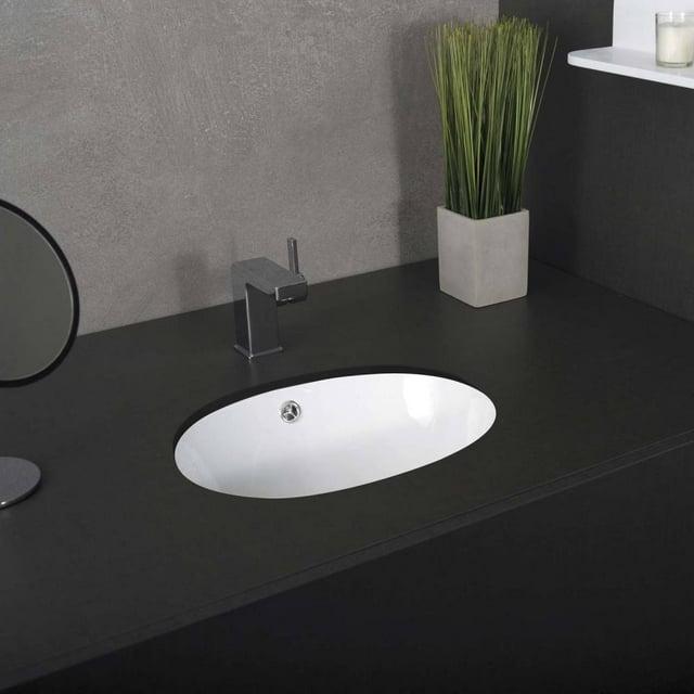 DAX 16.5'' White Bathroom Sink