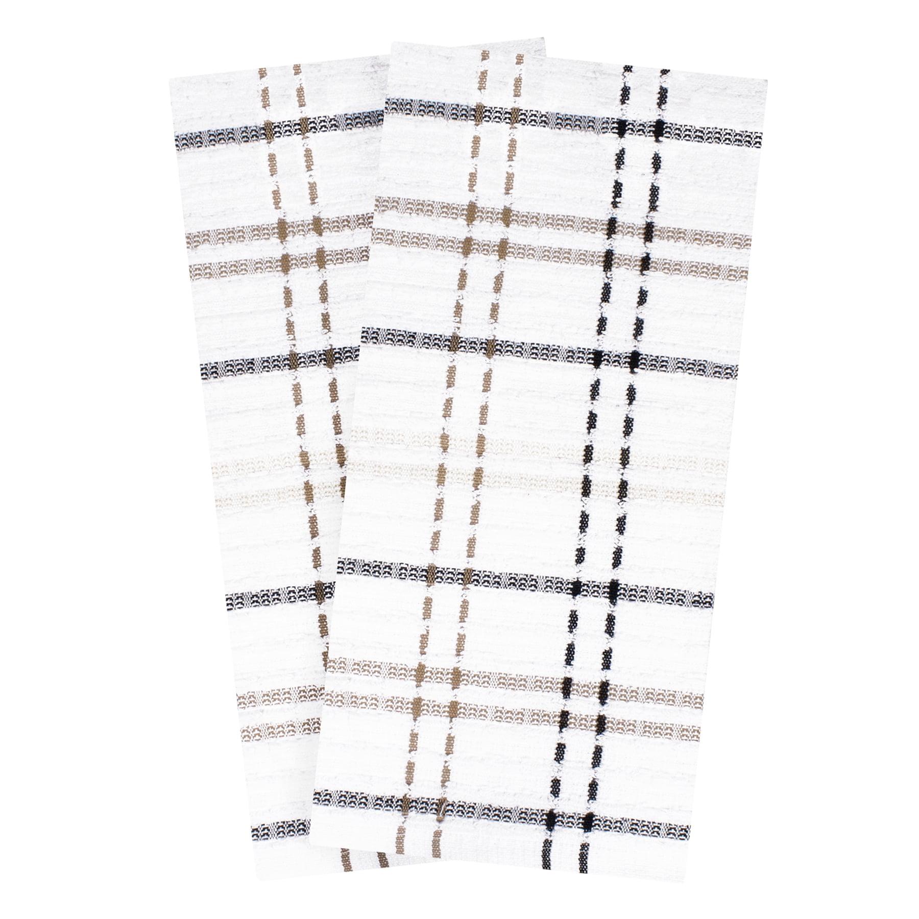 Cotton Plaid Waffle Tea Towel Kitchen Towel