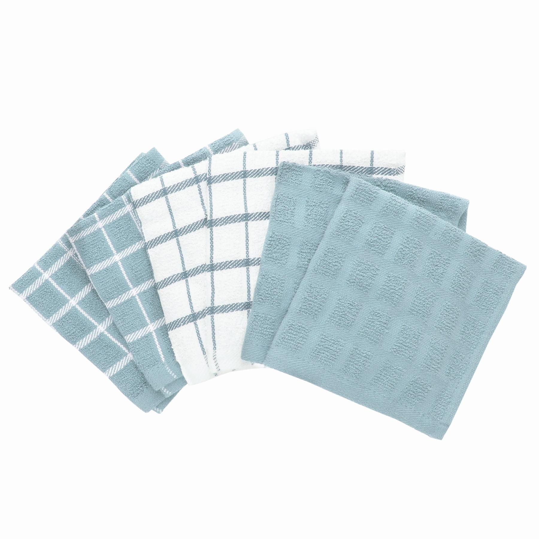 Ritz Dew Terry Check Cotton Dish Cloth Set