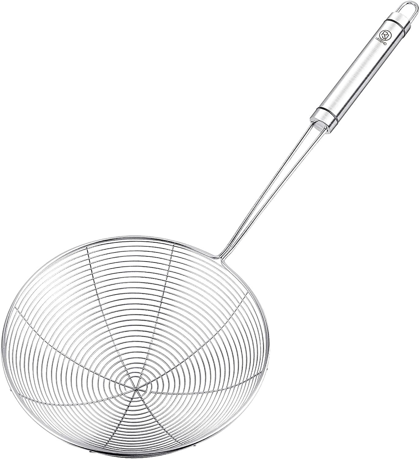 RJ Legend Stainless Steel Spider Strainer with Handle