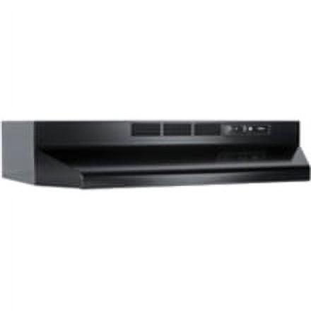 Black 30-Inch Under Cabinet Non-Vented Range Hood