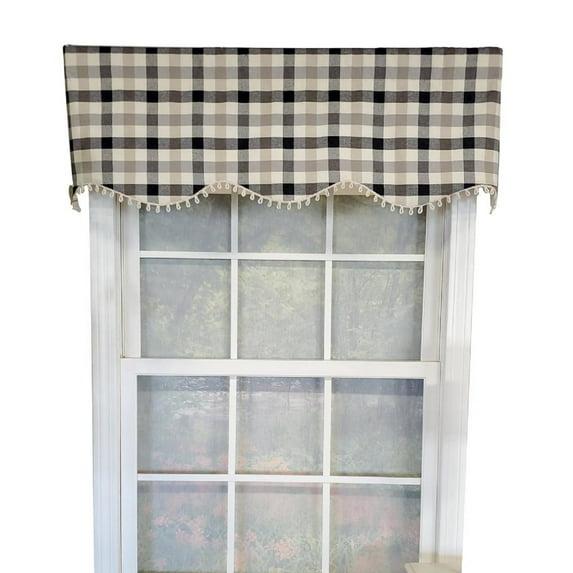 RLF Home Ruskin Check Provance Valance | Wayfair