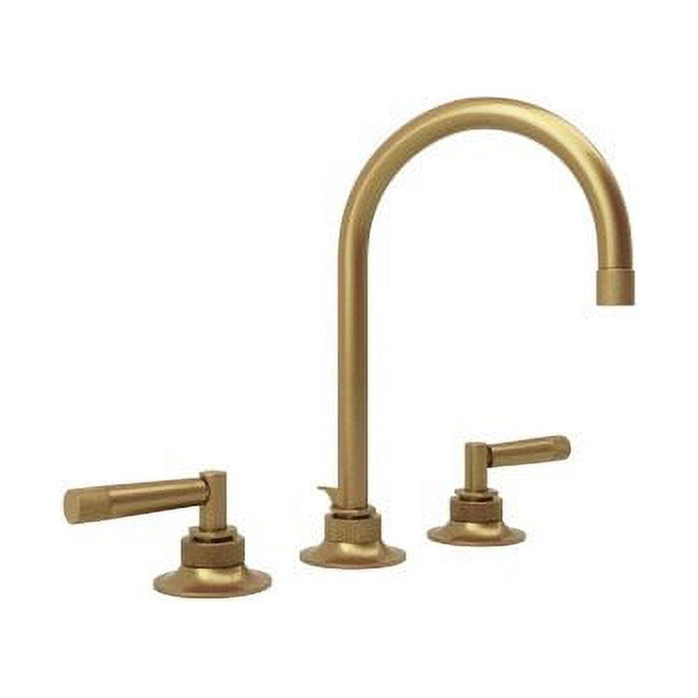 Transitional Polished Nickel 8" Widespread Lavatory Faucet with Brass Finish