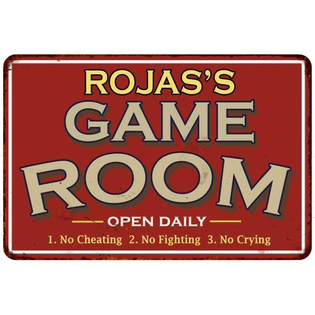 Game Room Sign Rustic Wall decor Gameroom Signs Home Vintage Decorations Games Arcade Retro Video Gamer Art Gaming wall art Size: 8 x 12 Inches