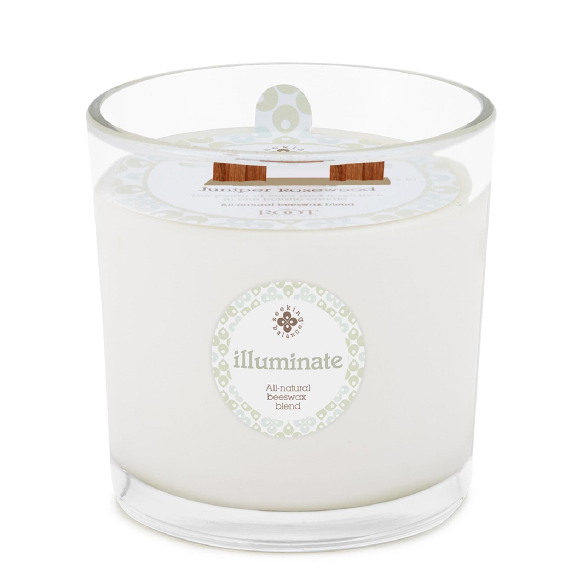 White Double Wick Beeswax Aromatherapy Jar Candle