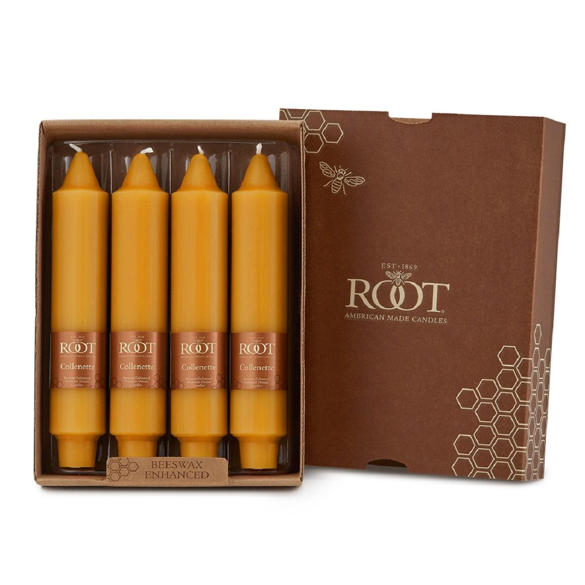 Smooth Collenette Unscented Taper Candle (Set of 4)