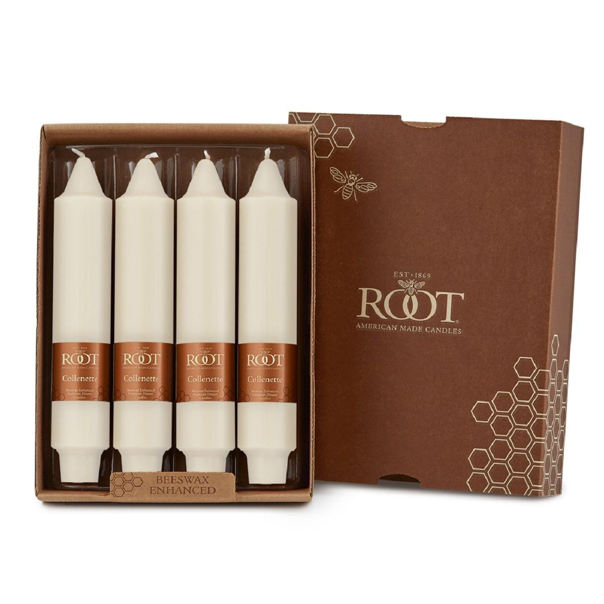 Smooth Collenette Unscented Taper Candle (Set of 4)