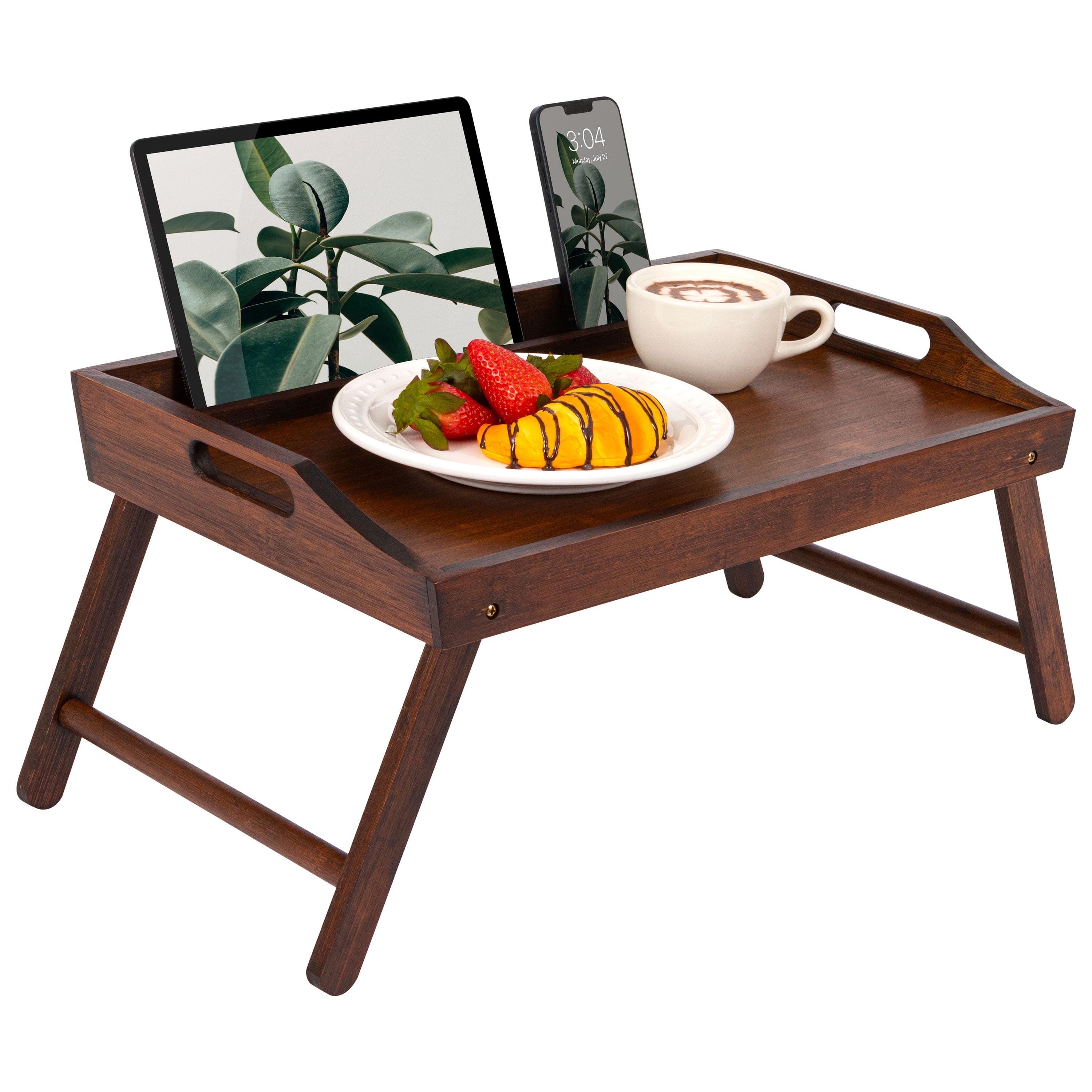 Java Bamboo Medium Bed Tray with Phone Holder