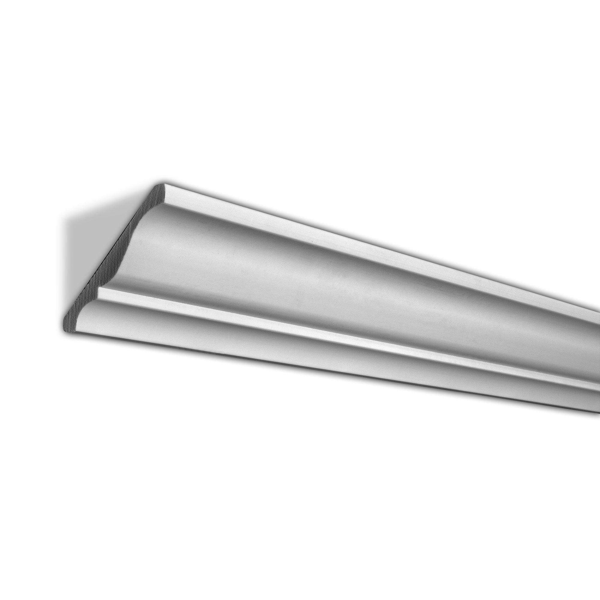 Plastic 3.75'' W x 96'' L Wall Base in Primed White (Set of 7)