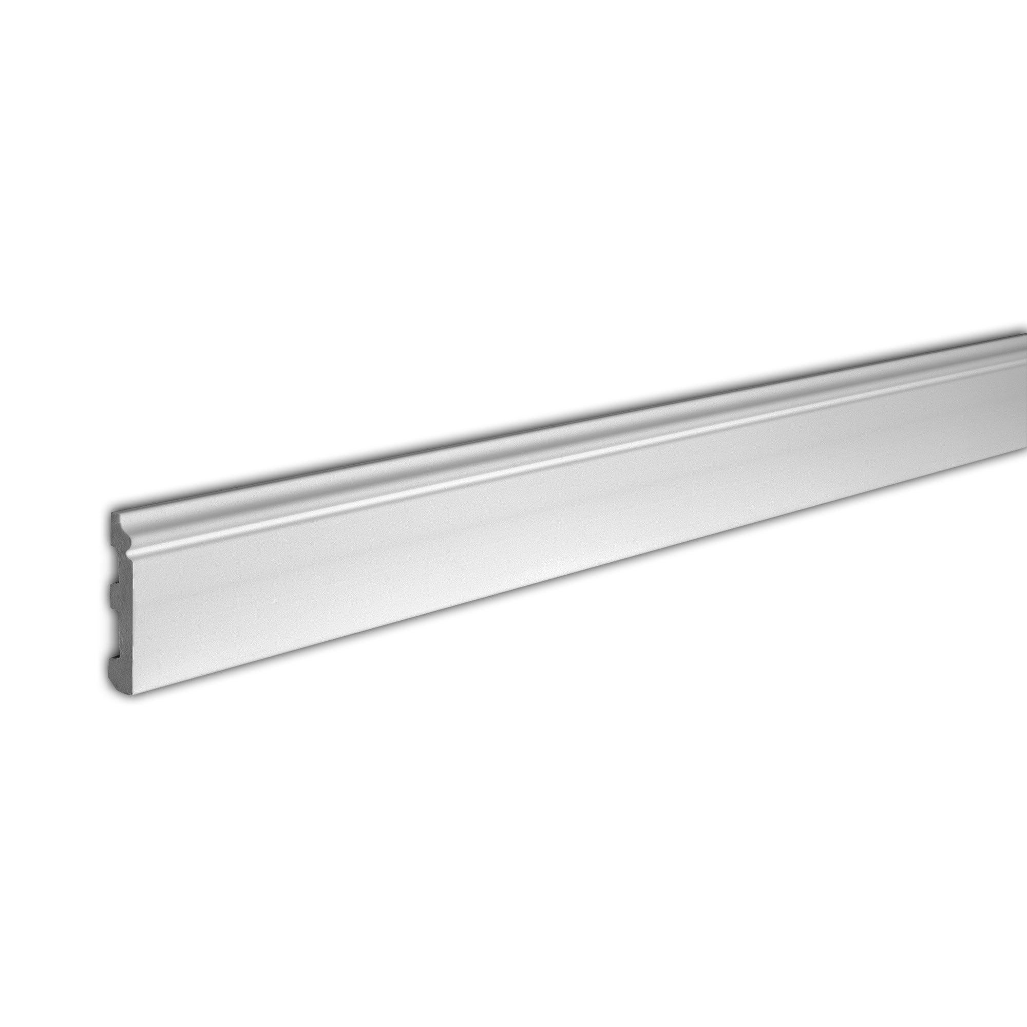 3-1/8 in x 1/2 in x 96 in Plain Recycled Polystyrene Panel Moulding Pro Pack (47 Feet) (Set of 6)